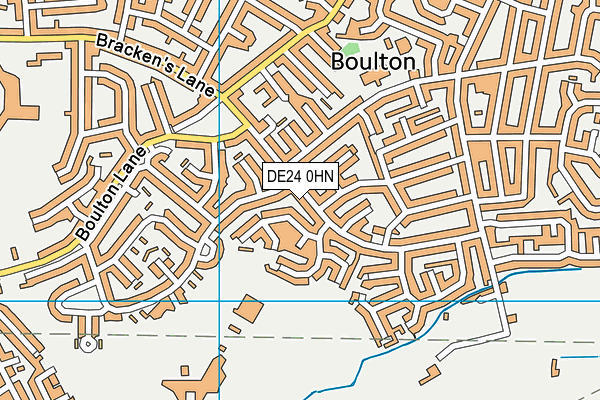 DE24 0HN map - OS VectorMap District (Ordnance Survey) DE24 0HN map - OS VectorMap District (Ordnance Survey)