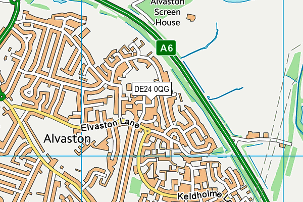 DE24 0QG map - OS VectorMap District (Ordnance Survey) DE24 0QG map - OS VectorMap District (Ordnance Survey)