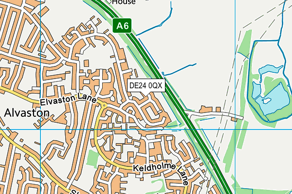 DE24 0QX map - OS VectorMap District (Ordnance Survey) DE24 0QX map - OS VectorMap District (Ordnance Survey)