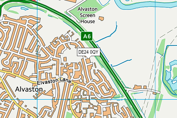 DE24 0QY map - OS VectorMap District (Ordnance Survey) DE24 0QY map - OS VectorMap District (Ordnance Survey)