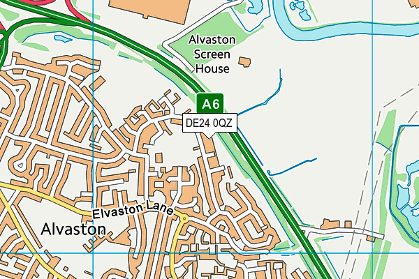 DE24 0QZ map - OS VectorMap District (Ordnance Survey) DE24 0QZ map - OS VectorMap District (Ordnance Survey)