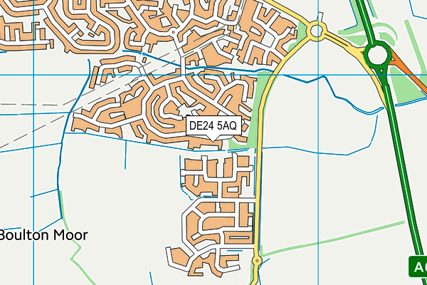 DE24 5AQ map - OS VectorMap District (Ordnance Survey) DE24 5AQ map - OS VectorMap District (Ordnance Survey)