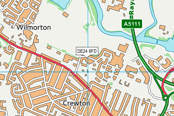 DE24 8FD map - OS VectorMap District (Ordnance Survey) DE24 8FD map - OS VectorMap District (Ordnance Survey)