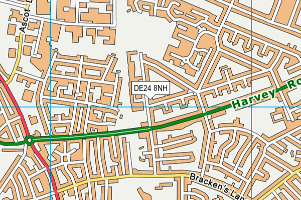 DE24 8NH map - OS VectorMap District (Ordnance Survey) DE24 8NH map - OS VectorMap District (Ordnance Survey)