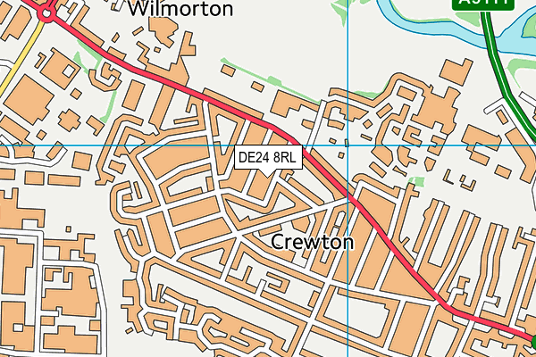 DE24 8RL map - OS VectorMap District (Ordnance Survey) DE24 8RL map - OS VectorMap District (Ordnance Survey)