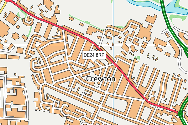 DE24 8RP map - OS VectorMap District (Ordnance Survey) DE24 8RP map - OS VectorMap District (Ordnance Survey)