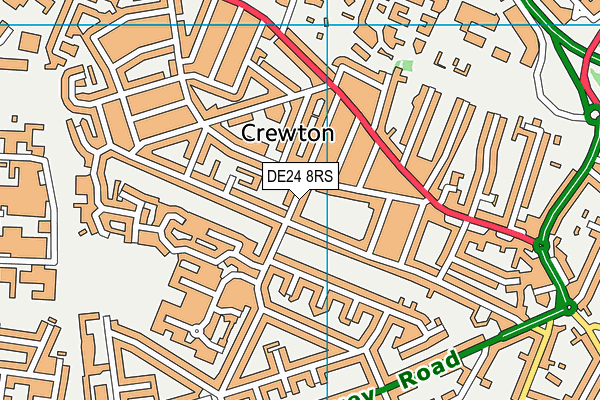 DE24 8RS map - OS VectorMap District (Ordnance Survey) DE24 8RS map - OS VectorMap District (Ordnance Survey)