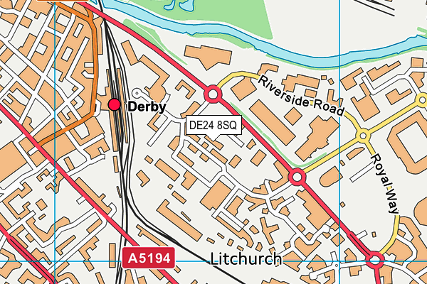 DE24 8SQ map - OS VectorMap District (Ordnance Survey) DE24 8SQ map - OS VectorMap District (Ordnance Survey)