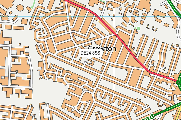 DE24 8SS map - OS VectorMap District (Ordnance Survey) DE24 8SS map - OS VectorMap District (Ordnance Survey)