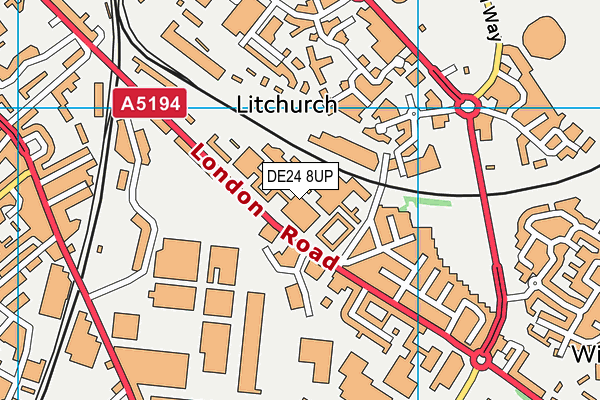 DE24 8UP map - OS VectorMap District (Ordnance Survey) DE24 8UP map - OS VectorMap District (Ordnance Survey)