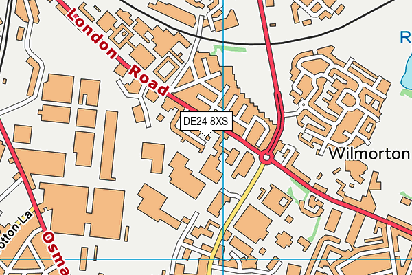 DE24 8XS map - OS VectorMap District (Ordnance Survey) DE24 8XS map - OS VectorMap District (Ordnance Survey)