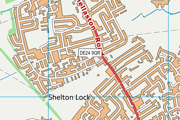 DE24 9QR map - OS VectorMap District (Ordnance Survey) DE24 9QR map - OS VectorMap District (Ordnance Survey)