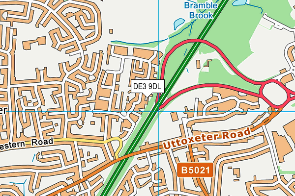 DE3 9DL map - OS VectorMap District (Ordnance Survey) DE3 9DL map - OS VectorMap District (Ordnance Survey)