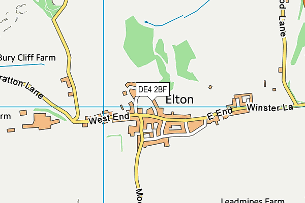 DE4 2BF map - OS VectorMap District (Ordnance Survey) DE4 2BF map - OS VectorMap District (Ordnance Survey)