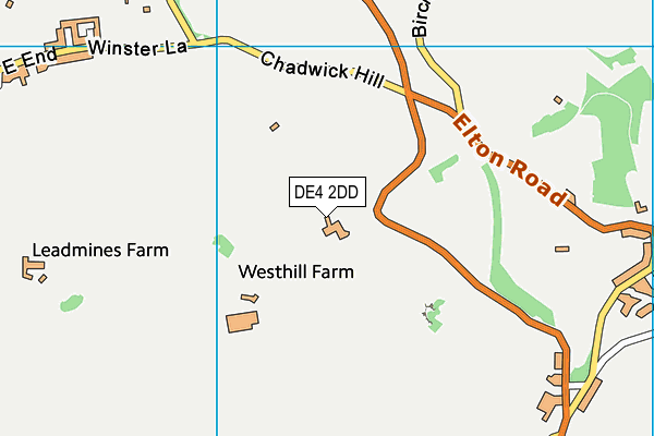 DE4 2DD map - OS VectorMap District (Ordnance Survey) DE4 2DD map - OS VectorMap District (Ordnance Survey)