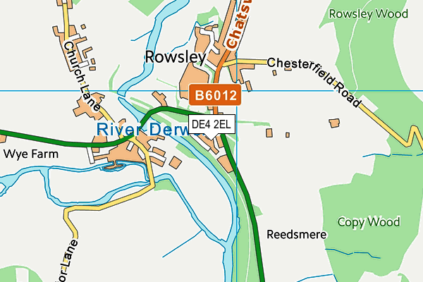 DE4 2EL map - OS VectorMap District (Ordnance Survey) DE4 2EL map - OS VectorMap District (Ordnance Survey)