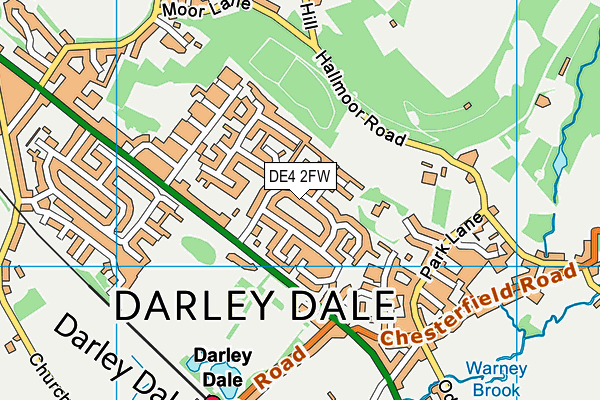 DE4 2FW map - OS VectorMap District (Ordnance Survey) DE4 2FW map - OS VectorMap District (Ordnance Survey)