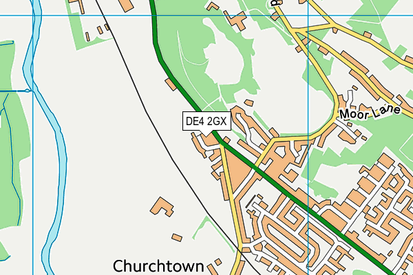DE4 2GX map - OS VectorMap District (Ordnance Survey) DE4 2GX map - OS VectorMap District (Ordnance Survey)