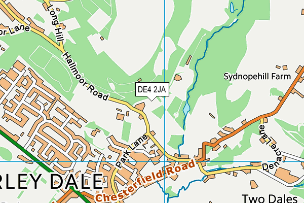 DE4 2JA map - OS VectorMap District (Ordnance Survey) DE4 2JA map - OS VectorMap District (Ordnance Survey)
