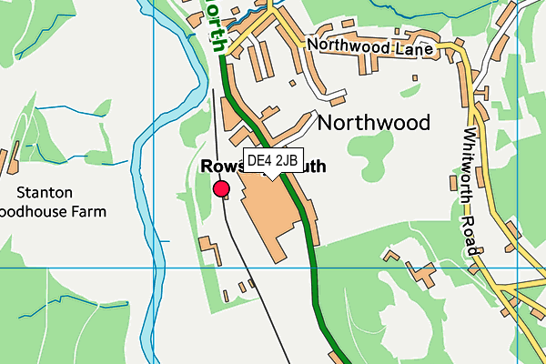 DE4 2JB map - OS VectorMap District (Ordnance Survey) DE4 2JB map - OS VectorMap District (Ordnance Survey)