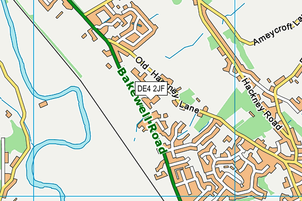 DE4 2JF map - OS VectorMap District (Ordnance Survey) DE4 2JF map - OS VectorMap District (Ordnance Survey)