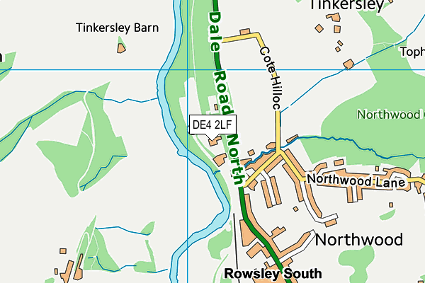 DE4 2LF map - OS VectorMap District (Ordnance Survey) DE4 2LF map - OS VectorMap District (Ordnance Survey)