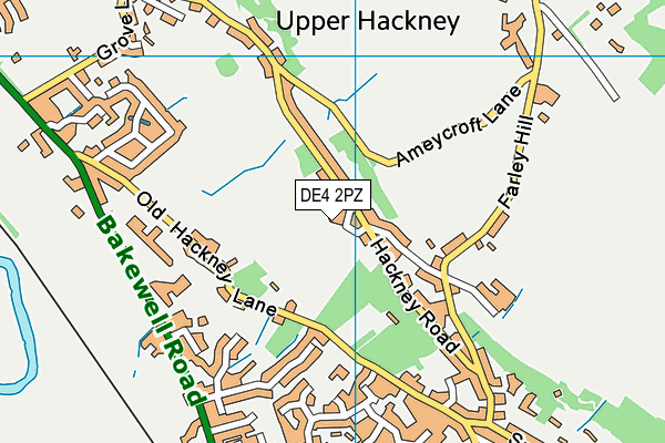 DE4 2PZ map - OS VectorMap District (Ordnance Survey) DE4 2PZ map - OS VectorMap District (Ordnance Survey)