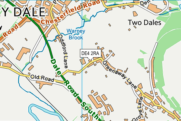 DE4 2RA map - OS VectorMap District (Ordnance Survey) DE4 2RA map - OS VectorMap District (Ordnance Survey)