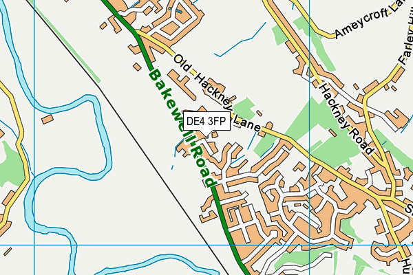 DE4 3FP map - OS VectorMap District (Ordnance Survey) DE4 3FP map - OS VectorMap District (Ordnance Survey)