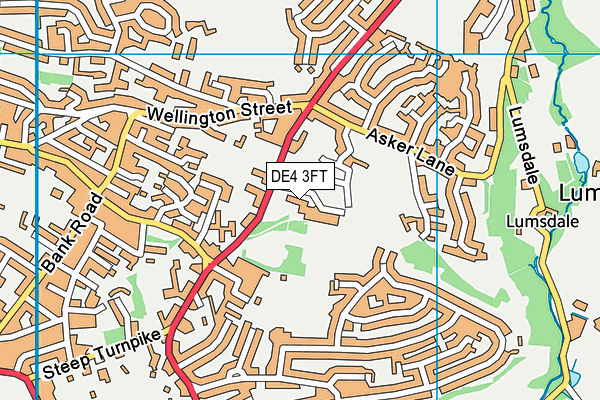 DE4 3FT map - OS VectorMap District (Ordnance Survey) DE4 3FT map - OS VectorMap District (Ordnance Survey)
