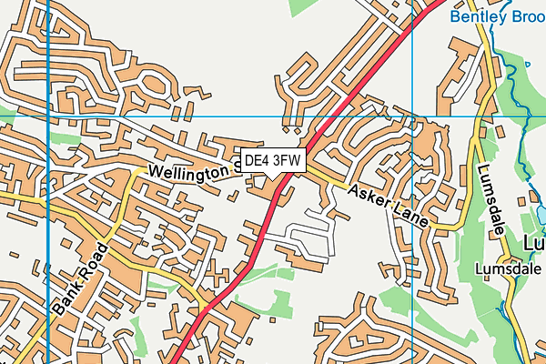 DE4 3FW map - OS VectorMap District (Ordnance Survey) DE4 3FW map - OS VectorMap District (Ordnance Survey)