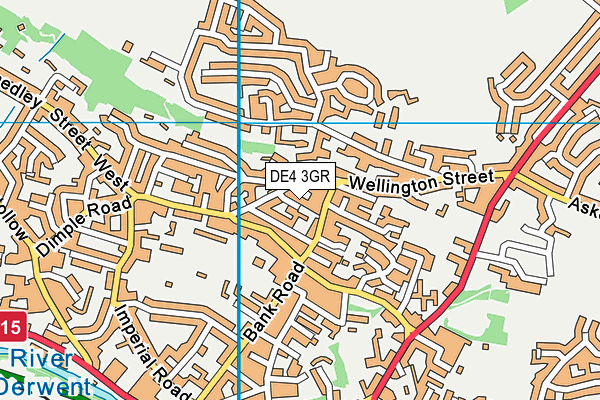 DE4 3GR map - OS VectorMap District (Ordnance Survey) DE4 3GR map - OS VectorMap District (Ordnance Survey)