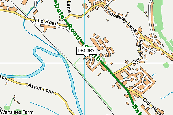 DE4 3RY map - OS VectorMap District (Ordnance Survey) DE4 3RY map - OS VectorMap District (Ordnance Survey)