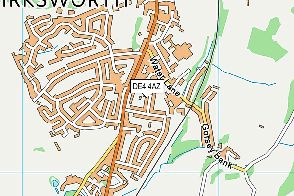 DE4 4AZ map - OS VectorMap District (Ordnance Survey) DE4 4AZ map - OS VectorMap District (Ordnance Survey)