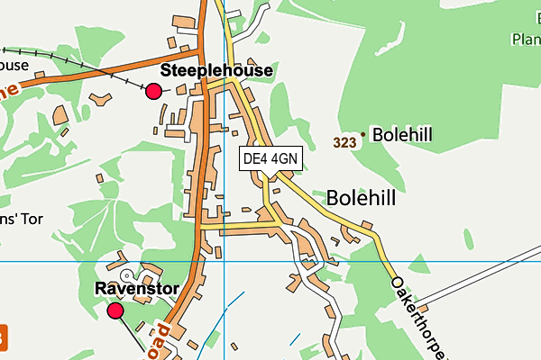 DE4 4GN map - OS VectorMap District (Ordnance Survey) DE4 4GN map - OS VectorMap District (Ordnance Survey)