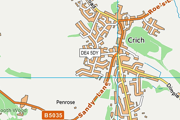 DE4 5DY map - OS VectorMap District (Ordnance Survey) DE4 5DY map - OS VectorMap District (Ordnance Survey)
