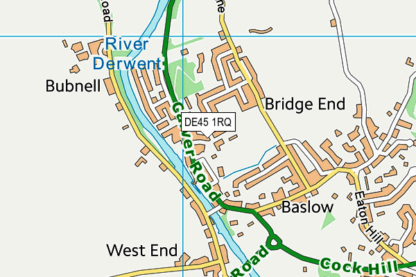 DE45 1RQ map - OS VectorMap District (Ordnance Survey)