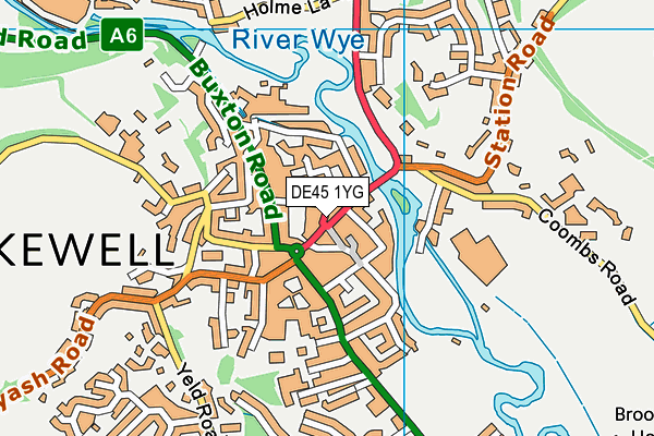 DE45 1YG map - OS VectorMap District (Ordnance Survey) DE45 1YG map - OS VectorMap District (Ordnance Survey)