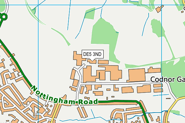 DE5 3ND map - OS VectorMap District (Ordnance Survey) DE5 3ND map - OS VectorMap District (Ordnance Survey)