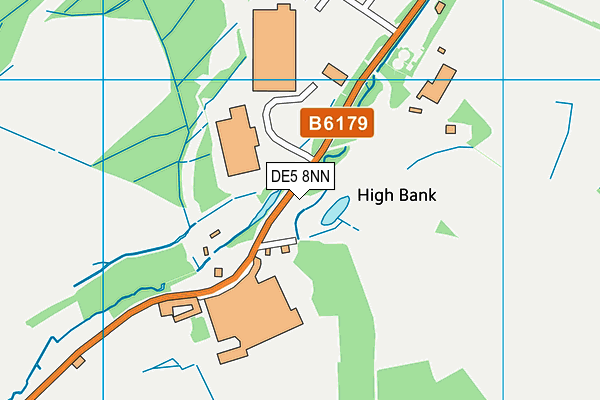 DE5 8NN map - OS VectorMap District (Ordnance Survey) DE5 8NN map - OS VectorMap District (Ordnance Survey)
