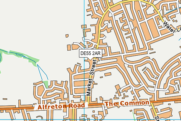 DE55 2AR map - OS VectorMap District (Ordnance Survey) DE55 2AR map - OS VectorMap District (Ordnance Survey)