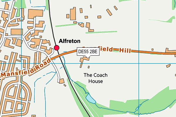 DE55 2BE map - OS VectorMap District (Ordnance Survey) DE55 2BE map - OS VectorMap District (Ordnance Survey)
