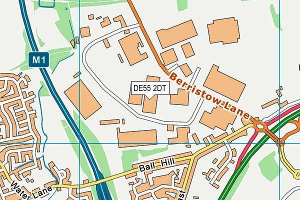 DE55 2DT map - OS VectorMap District (Ordnance Survey) DE55 2DT map - OS VectorMap District (Ordnance Survey)