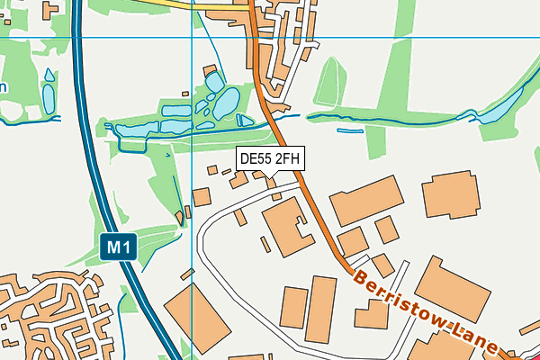 DE55 2FH map - OS VectorMap District (Ordnance Survey) DE55 2FH map - OS VectorMap District (Ordnance Survey)