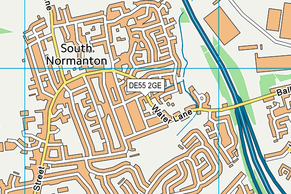 DE55 2GE map - OS VectorMap District (Ordnance Survey) DE55 2GE map - OS VectorMap District (Ordnance Survey)