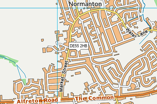 DE55 2HB map - OS VectorMap District (Ordnance Survey) DE55 2HB map - OS VectorMap District (Ordnance Survey)