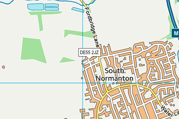 DE55 2JZ map - OS VectorMap District (Ordnance Survey) DE55 2JZ map - OS VectorMap District (Ordnance Survey)