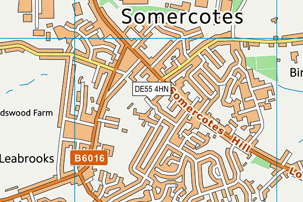 DE55 4HN map - OS VectorMap District (Ordnance Survey) DE55 4HN map - OS VectorMap District (Ordnance Survey)
