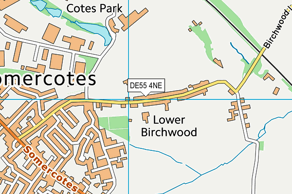 DE55 4NE map - OS VectorMap District (Ordnance Survey) DE55 4NE map - OS VectorMap District (Ordnance Survey)