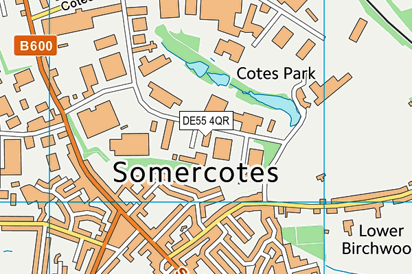 DE55 4QR map - OS VectorMap District (Ordnance Survey) DE55 4QR map - OS VectorMap District (Ordnance Survey)